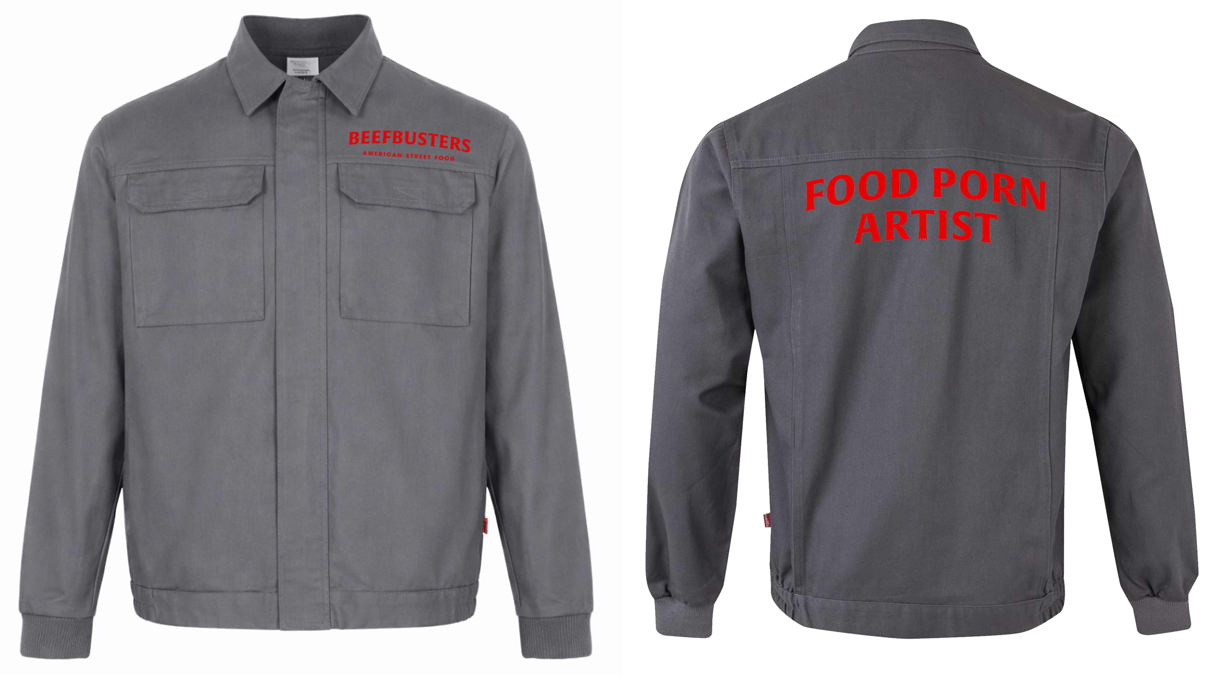 Beefbusters Jacke grau Model 4
