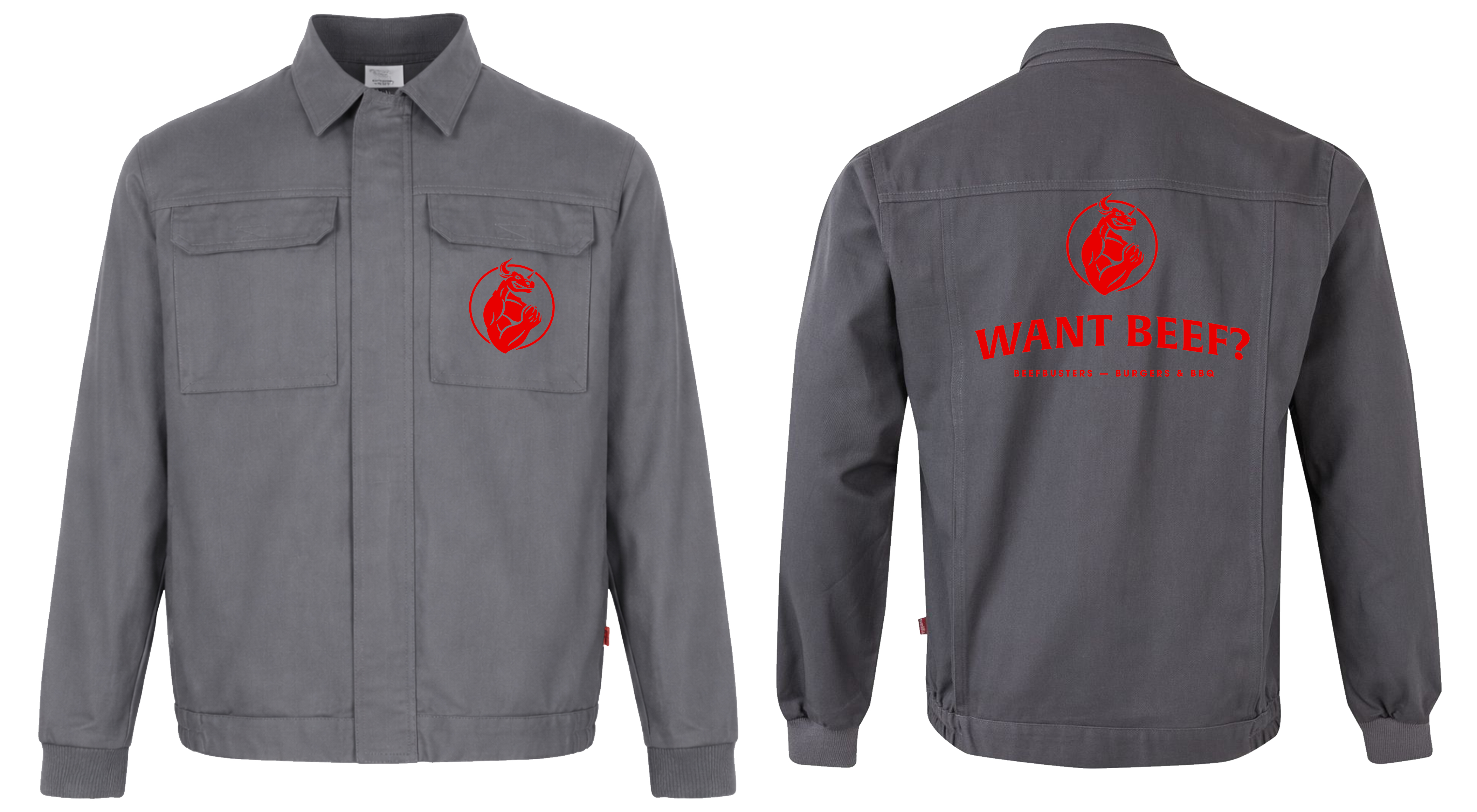 Beefbusters Jacke grau Model 2